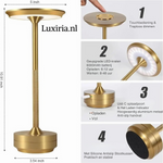 Luxe designvolle draadloze led lamp 1+1 GRATIS Halloween Deals! - Luxiria
