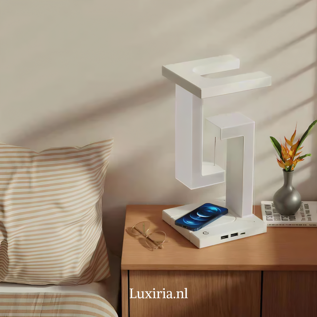 HaloGlow | Draadloze Lamp | DraadLoze Telefoon Lader | Laag Stroom verbruik